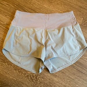 Lululemon Speed Up High Rise 2.5” Blue Chambray